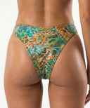 Jungle Fever-Emerald High Leg Bottom