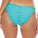 PURA CURIOSIDAD - Wavy Ruched Back Full Tie Side Bottom