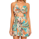 UNTAMED - Front Twist Halter Short Dress