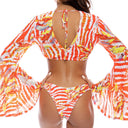 LOVE ME WILD - Bell Sleeve Crop Top