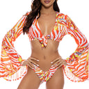 LOVE ME WILD - Bell Sleeve Crop Top