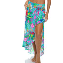 HIDDEN GEMS - Ruffle High Low Slit Skirt