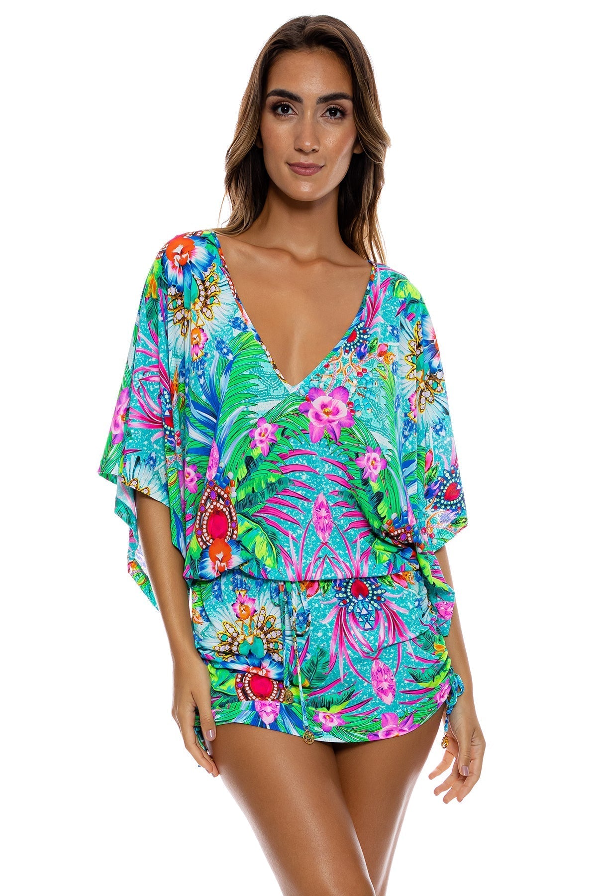 HIDDEN GEMS - Cabana V Neck Dress