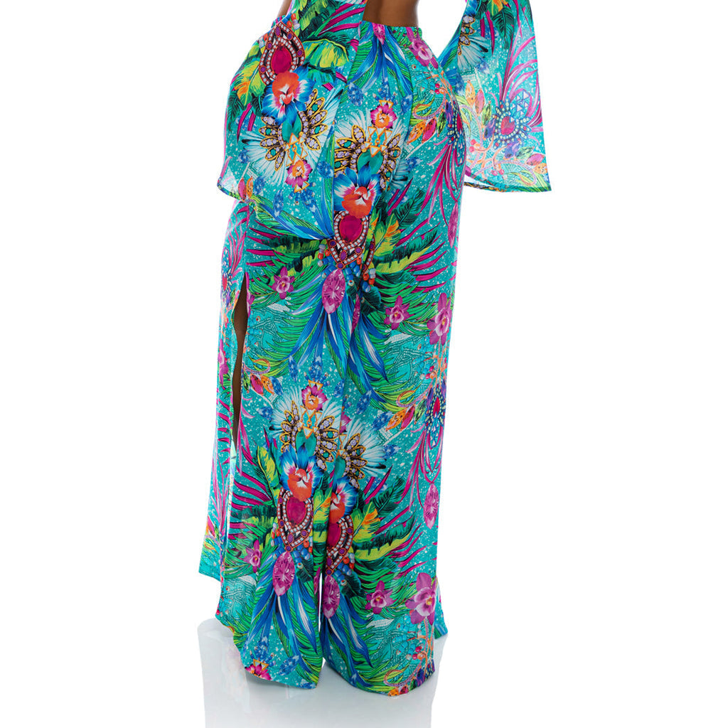 HIDDEN GEMS - Open Sides Wide Leg Pant