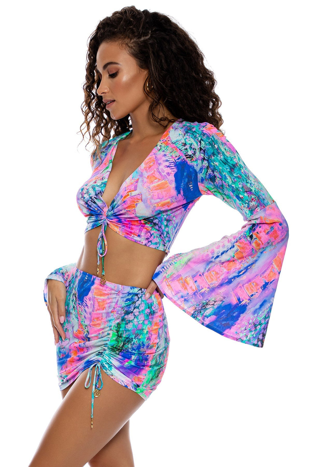 SHE'S ELECTRIC - Scrunch Up Mini Skirt