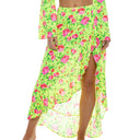 TI AMO - Ruffle High Low Slit Skirt