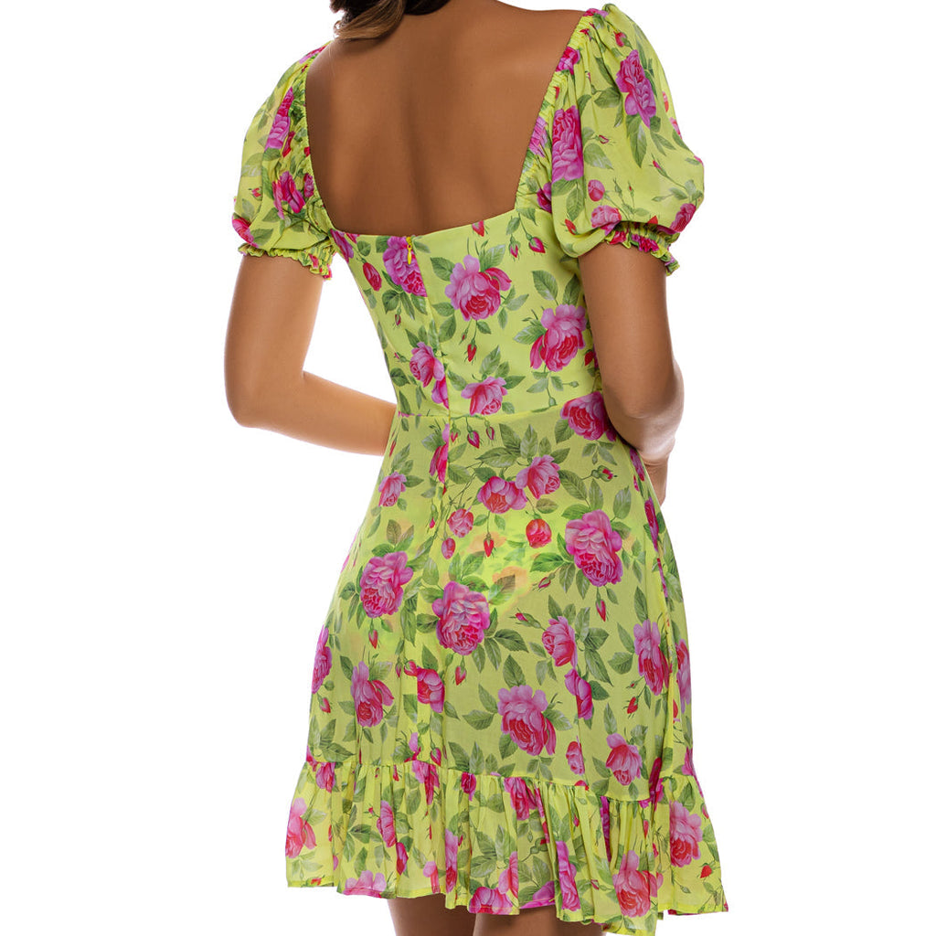 TI AMO - Ruched Square Neckline
Dress