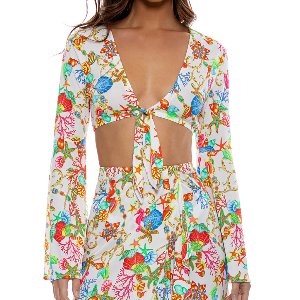 IL MARE - Bell Sleeve Crop Top