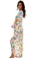 IL MARE - Ruffle High Low Slit Skirt