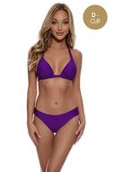 PURPLE OCEAN - Triangle Halter Top