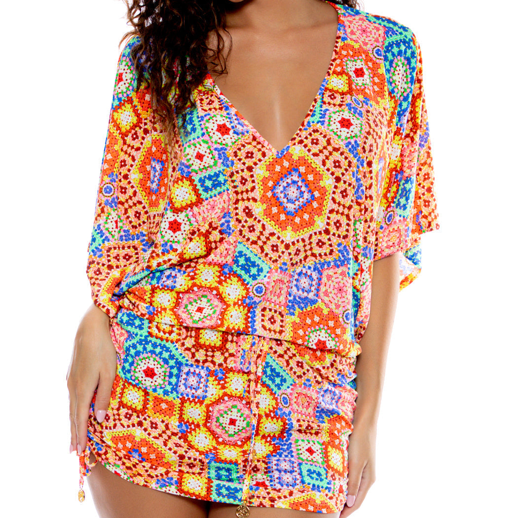 RETRO LULI - Cabana V Neck Dress