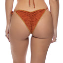 BUNGALOW BABE - Luxe Titch Seamless Wavy Ruched Back Brazilian Tie Side Bottom