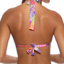 BLOOMING SPARK - Triangle Halter Top